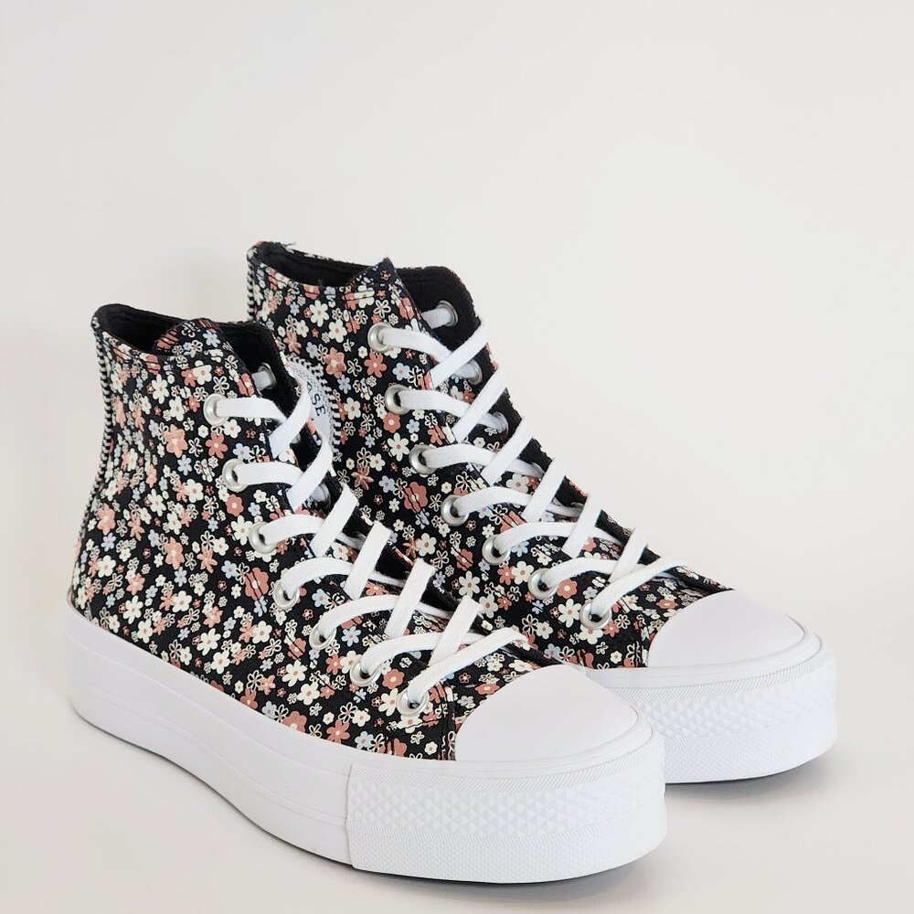 Converse CTAS Lift Hi Petite Petals Women's Platform Sneakers A14264C NWT